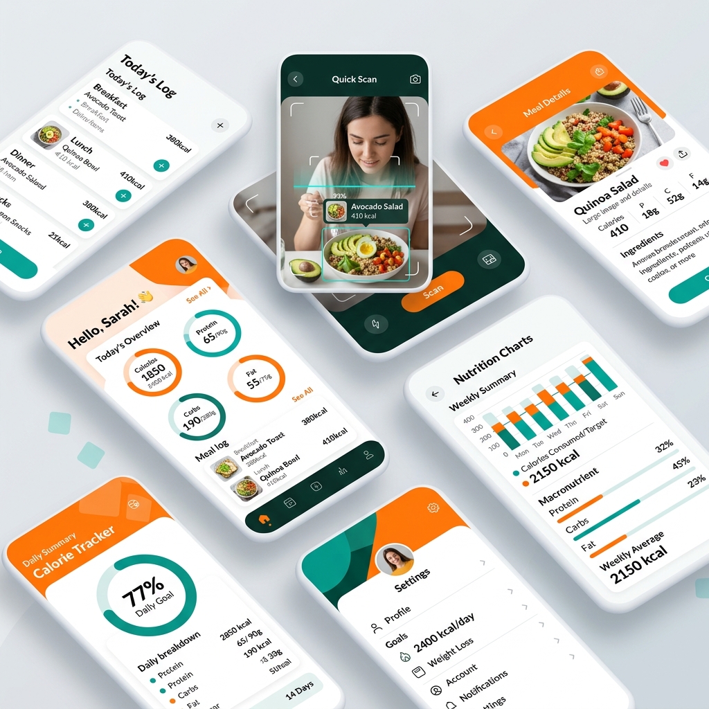 Mockup Aplikasi Pendeteksi Makanan